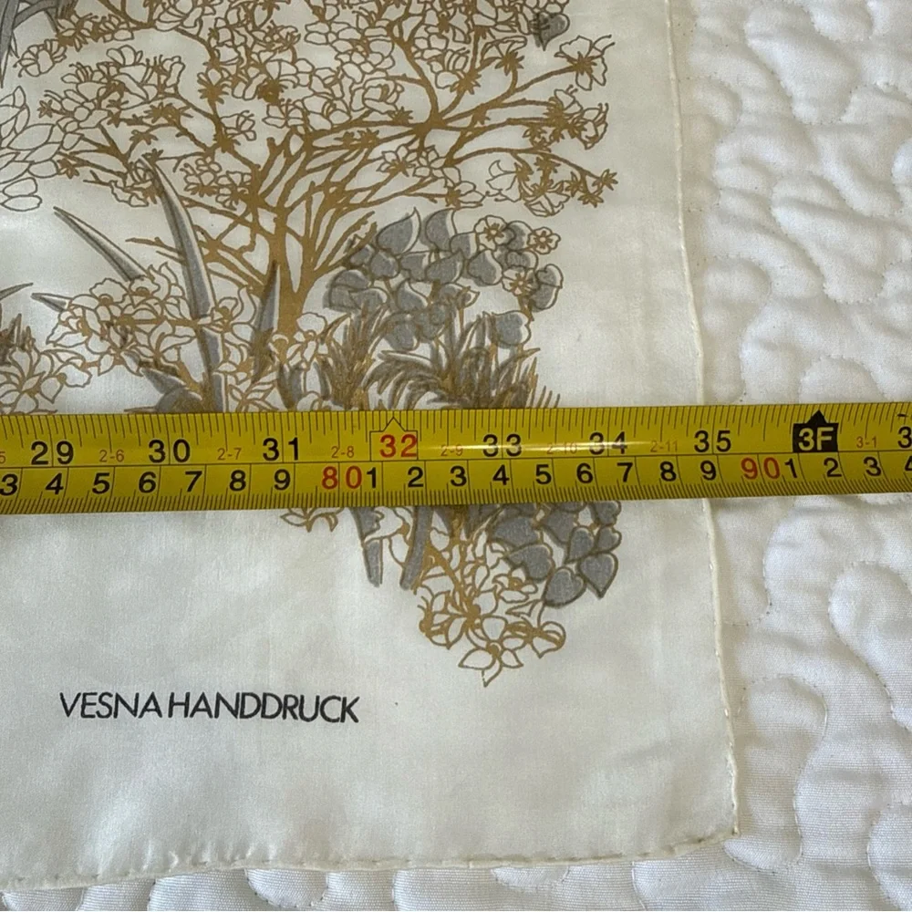 Vesna Handdruck Designer silk‎ shawl scarf 35